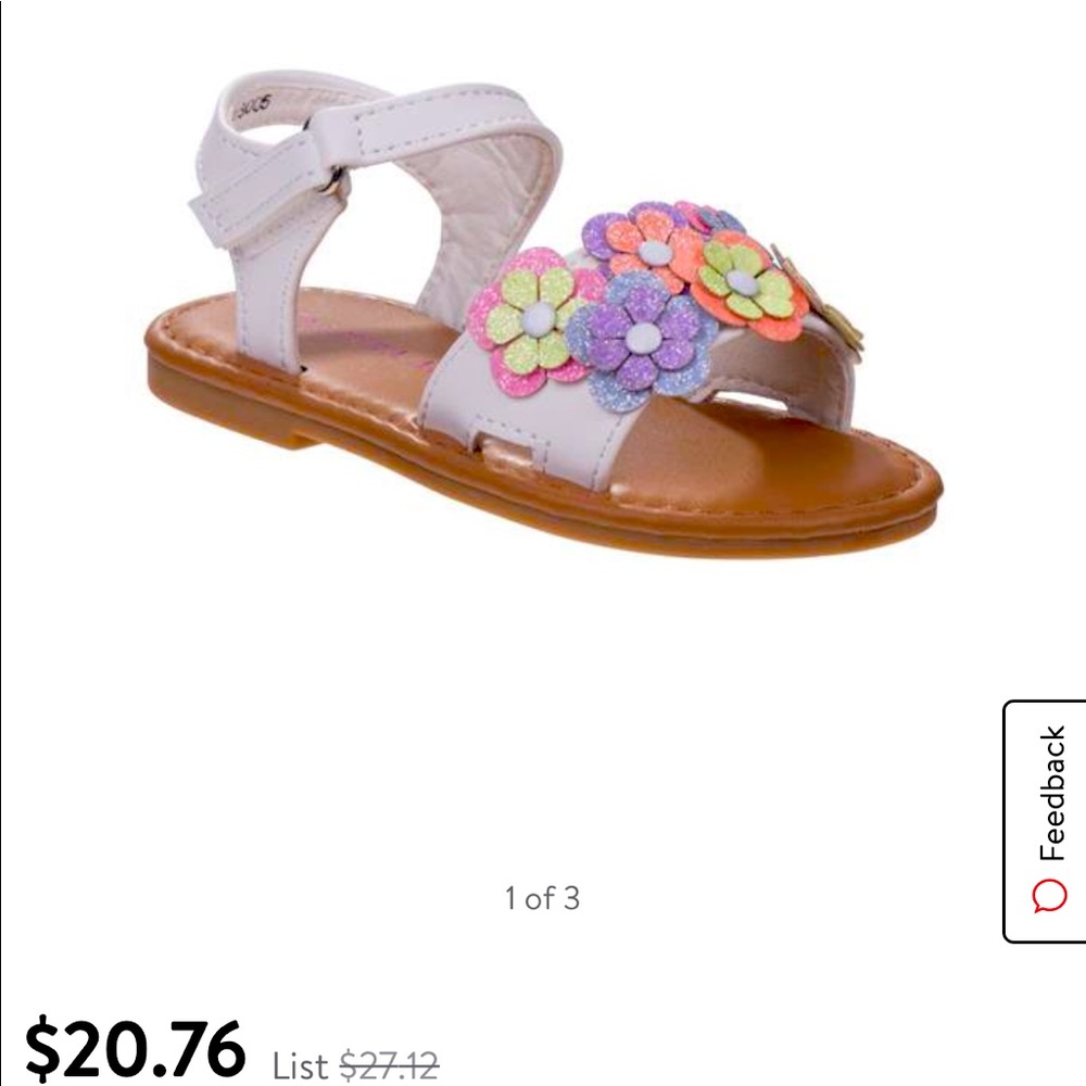 New with tags size 2 baby sandals